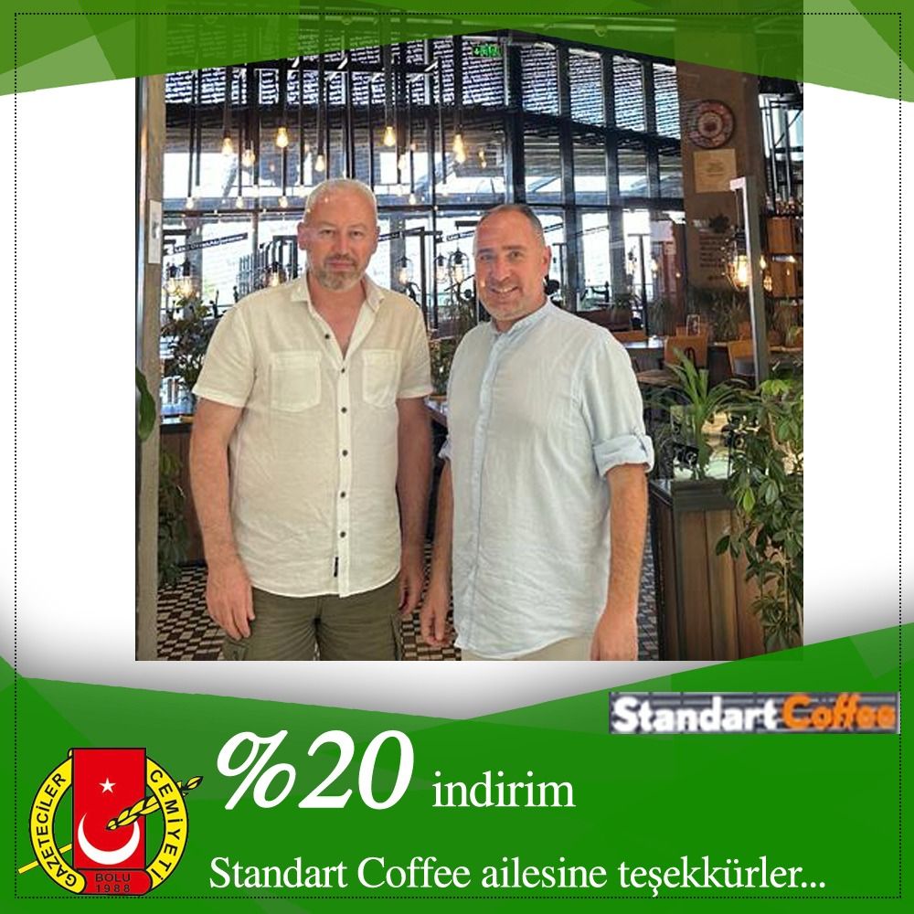 Standart Coffee tarafından %20 indirim.
