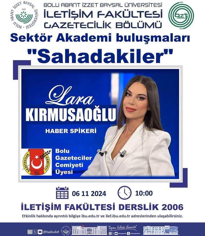 Lara Kırmusaoğlu İletişim Fakültesinde öğrencilerle buluştu